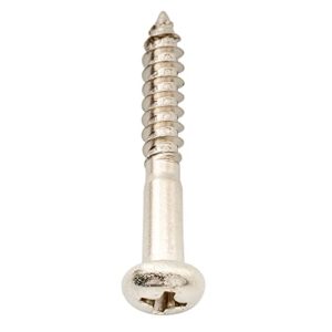 Musiclily Ultra 3.5x25mm Stainless Steel Tremolo Bridge Mounting Screws for Strat Style Electric Guitar Replacement, Nickel (Set of 6)