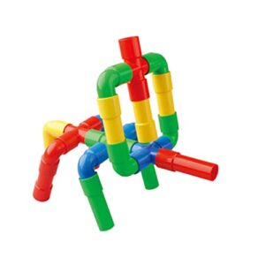 1 Set of STEM Building Blocks Toy,Tube Locks Construction Building Blocks Set Educational Pipe Tube Building Toy for Boys Girls Educational Learning Toys