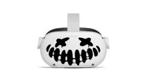 pumpkin dead smile - oculus quest 2 - decals - black & pink