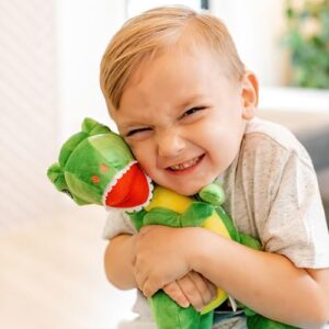 STEM-Accredited Dinosaur Giftset - A Surprise Gift for Boys Complete w/T-Rex Dinosaur Plush, Dinosaur Pullback Cars, Dinosaur Painting Kit, Squishies, Pop It & More