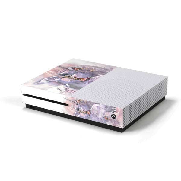 Skinit Decal Gaming Skin Compatible with Xbox One S Console - Officially Licensed Tate and Co. Spring Flight Unicorn Design