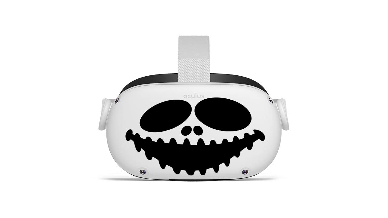 Pumpkin wide smile - Oculus Quest 2 - Decals - Black & Pink