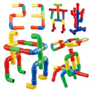 1 set of stem building blocks toy,tube locks construction building blocks set educational pipe tube building toy for boys girls educational learning toys