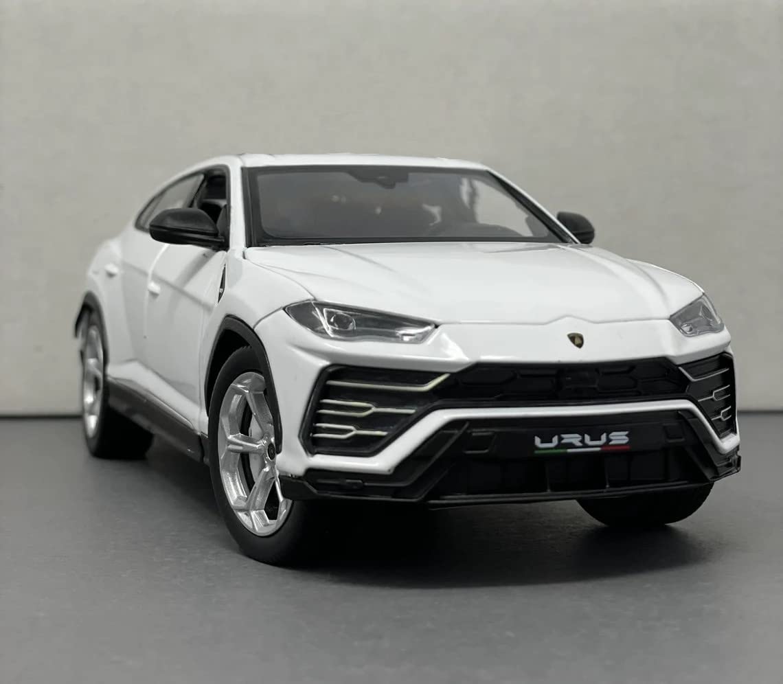 100 CLASSIC Licensed Remote Control Car Lamborghini Urus Series Compatible 1:24 Scale Full Function Electric Sport Racing Hobby Toy Car (White, 1:24)