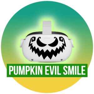 Pumpkin evil smile - Oculus Quest 2 - Decals - Black & Pink