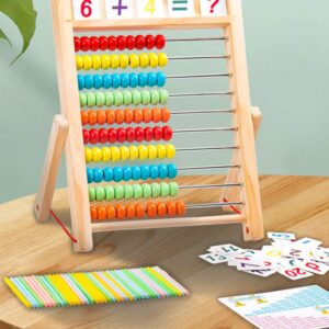 1 Pc Educational Tools Calculating Tool Wooden Arithmetic Abacus Students Abacus Early Education Supplies