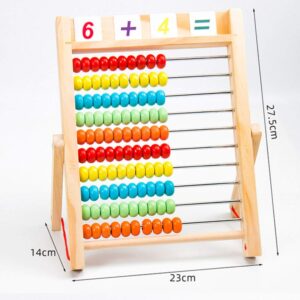 1 Pc Educational Tools Calculating Tool Wooden Arithmetic Abacus Students Abacus Early Education Supplies