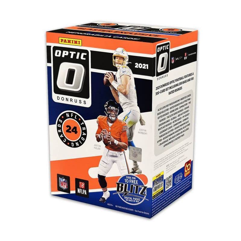 Panini Prestige 2021 Panini Donruss Optic Football Trading Car Blaster Box - 24 Cards Per Box