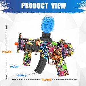 Rilatll Electric Gel Ball Blaster Splat Orby Gun Automatic, Outdoor Water Play Toys for Backyard Lawn, Outside Activities Games for Adults and Family, Christmas & Birthday Ideas for Ages 14+, GBN01