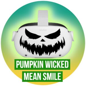 Pumpkin wicked mean smile - Oculus Quest 2 - Decals - Black & Pink