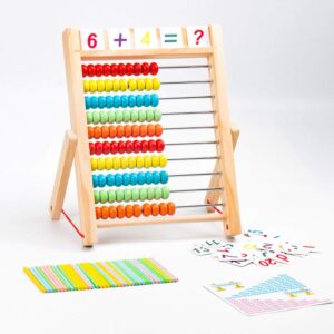 1 Pc Educational Tools Calculating Tool Wooden Arithmetic Abacus Students Abacus Early Education Supplies