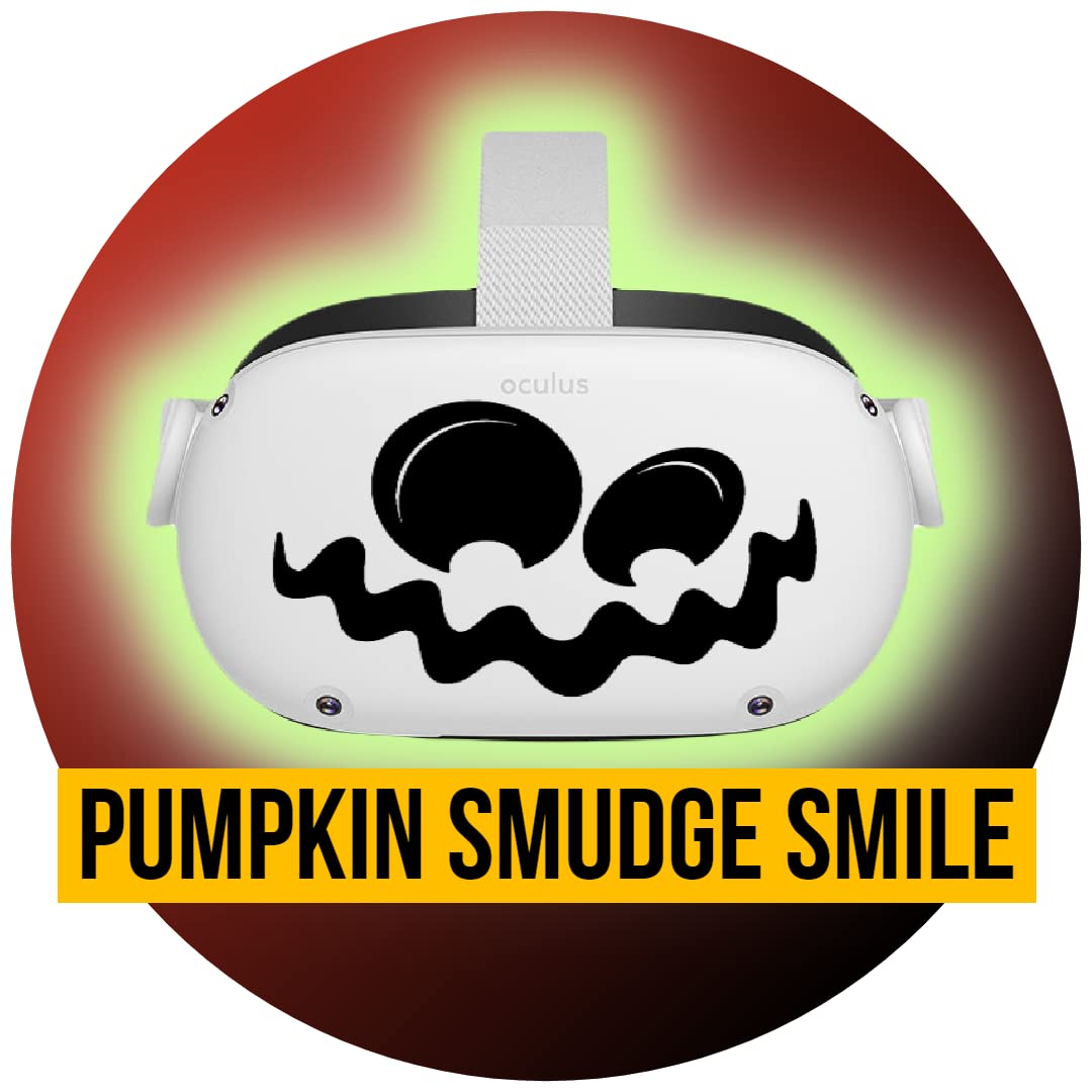 Pumpkin Smudge Smile - Oculus Quest 2 - Decals - Black & Pink