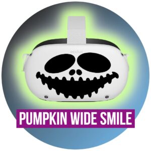 Pumpkin wide smile - Oculus Quest 2 - Decals - Black & Pink