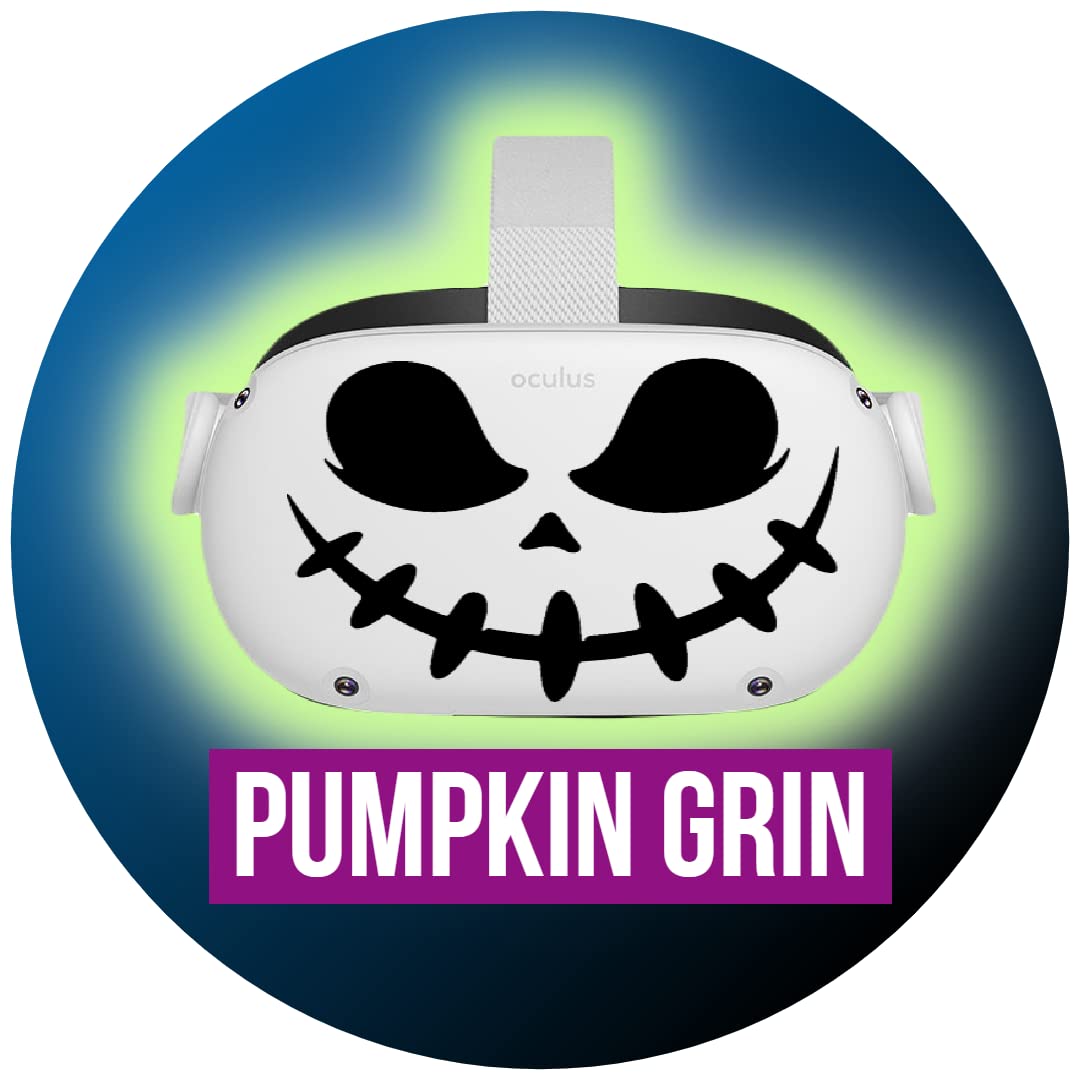 Pumpkin grin - Oculus Quest 2 - Decals - Black & Pink