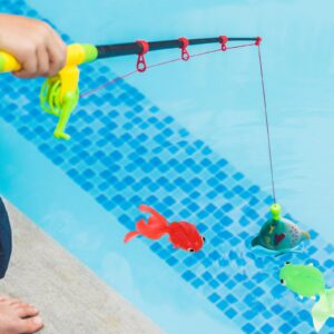 TOYANDONA 1set Tub Toys Bathing Bath Landing Child for Game Kids Baby Toddler Cartoon Bathtub with Fishing Water and Fish Pool Essentials Funny Net Infant Scoop Toy Kit Pole