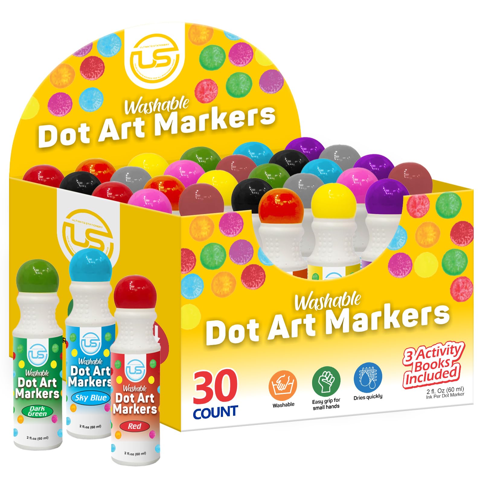 Dot markers, Dot Markers for Toddlers, Dot Art, Dot Paints Washable for Kids, Bingo Daubers, Washable Dot Markers Toddler Arts and Crafts