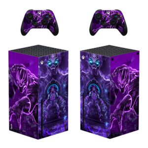 Vanknight Xbox Series X Console Controllers Skin Decals Stickers Wrap Vinyl for Xbox Series X Console Panther