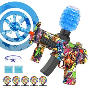 rilatll electric gel ball blaster splat orby gun automatic, outdoor water play toys for backyard lawn, outside activities games for adults and family, christmas & birthday ideas for ages 14+, gbn01