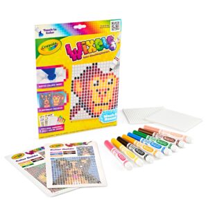 Crayola Wixels Animals Activity Kit, Pixel Art Coloring Set, Gift for Kids, Ages 6, 7, 8, 9