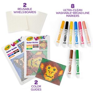 Crayola Wixels Animals Activity Kit, Pixel Art Coloring Set, Gift for Kids, Ages 6, 7, 8, 9