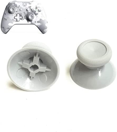 2 PCS Analog Thumbstick Cover Case Joystick Thumb Sticks Cap for Xbox ONE, Xbox ONE S Slim, Xbox ONE X PS4 Controller (White)