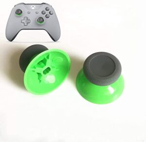 2 pcs analog thumbstick cover case joystick thumb sticks cap for xbox one, xbox one s slim, xbox one x ps4 controller (green)