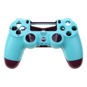 Front + Back Housing Shell Case Cover Replacement for PS4 Pro Slim JDM-050 055 JDS-050 JDS-055 Controller (Berry Blue)