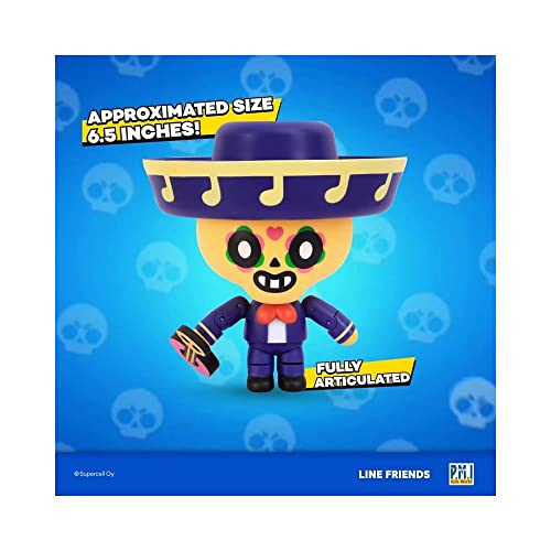 P.M.I. Brawl Stars Action Figure | One of Four 6.7-Inch-Tall Collectibles | Brawl Stars Toys and Gift for Video Gamer | Poco Guitar Figure | Ofically Licensed Toy Figure - Articulated