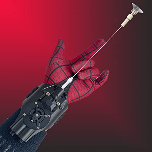 QHJIU Spider Web Shooter, Real Web Slinger That Actually Shoots for Kids, Cool Toy Things for Superhero Fans