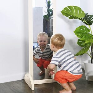 ECR4Kids Double-Sided Bi-Directional Mirror, Kids Furniture, White Wash