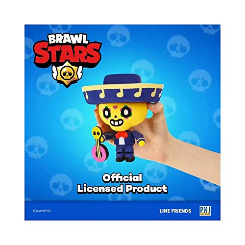 P.M.I. Brawl Stars Action Figure | One of Four 6.7-Inch-Tall Collectibles | Brawl Stars Toys and Gift for Video Gamer | Poco Guitar Figure | Ofically Licensed Toy Figure - Articulated