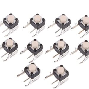 10 PCS LB RB Bumper Buttons Micro Switch Button for Xbox 360 Xbox One Controller (White)