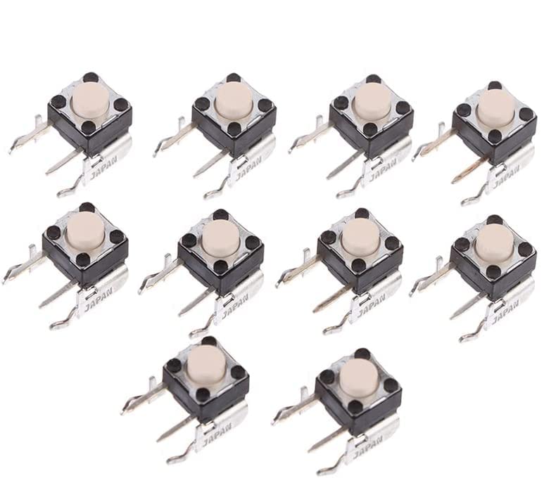 10 PCS LB RB Bumper Buttons Micro Switch Button for Xbox 360 Xbox One Controller (White)