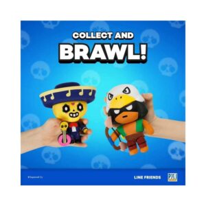 P.M.I. Brawl Stars Action Figure | One of Four 6.7-Inch-Tall Collectibles | Brawl Stars Toys, Gift for Video Gamer | Bo with Arrows Figure | Ofically Licensed Toy Figure - Articulated