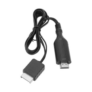 HDMI Cable, PS1/PS2 to HDMI Adapter for Playstation1, Playstation2 Signal Into HD Multimedia Interface Signal, Stable Performance, Clear Image Display, Easy to Use