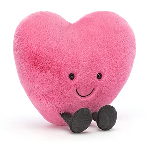 Jellycat Amuseables Pink Heart Stuffed Plush | Valentine's Day Gifts for Kids, Boys, Girls, Teens, Men and Women