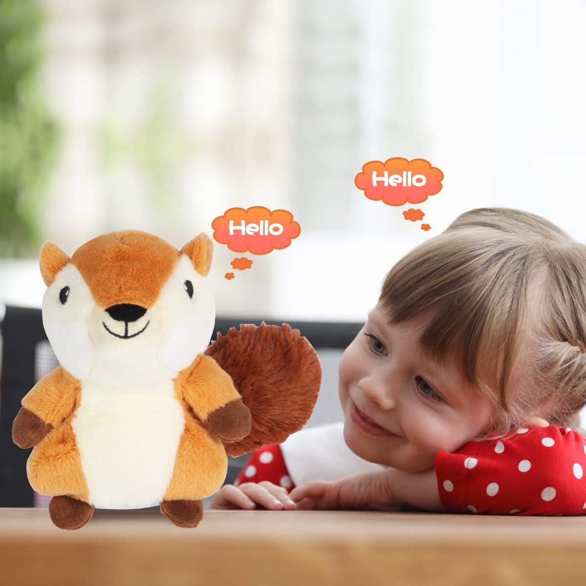 XYH Talking Hamster Repeats What You Say,Toddler Toys, Electronic Pet Talking Plush Toy, Ideal for Kids, Also Best Gift of Christmas.