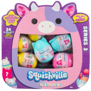 Squishmallow Squishville Mystery Mini Series 3 Plush Assortment Blind Package (3 -Pack)