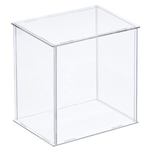 MECCANIXITY Acrylic Display Case Plastic Box Clear Assemble Dustproof Showcase 6.3x4.3x6.1 Inch for Collectibles Items