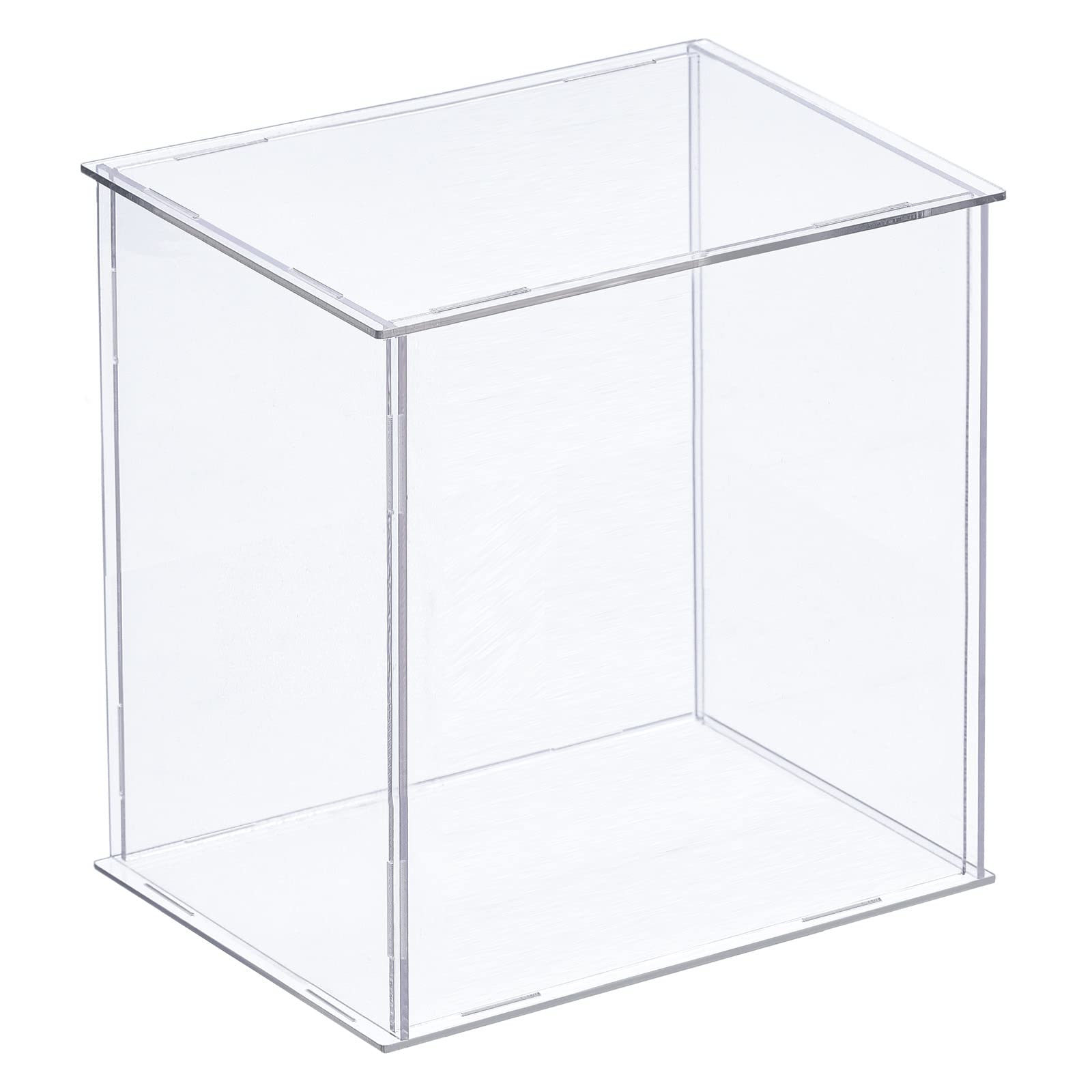 MECCANIXITY Acrylic Display Case Plastic Box Clear Assemble Dustproof Showcase 6.3x4.3x6.1 Inch for Collectibles Items