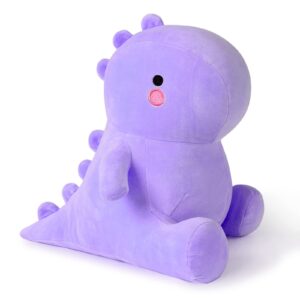 ditucu cute dinosaur stuffed animals toys plush dolls soft dino plushie birthday gifts for kids girls boys purple 10 inch