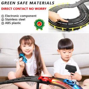 Powered Slot Car Rc Race Track Set, 14.8m Electric Racing Set with 4 Cars Super Loop Speedway Racetrack for Boy Kids Age 6 and Up Puzzle Toy Adults Decompression Gift…