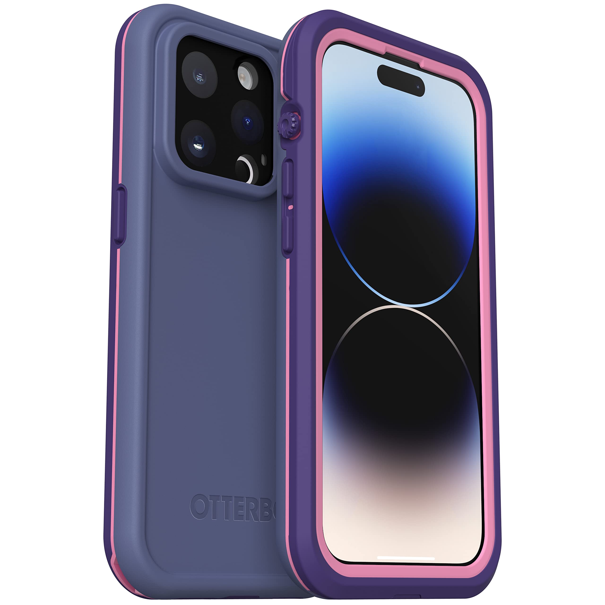 OtterBox FRĒ Series Waterproof Case with MagSafe (Designed by LifeProof) for iPhone 14 Pro (ONLY) - Valor (Purple)