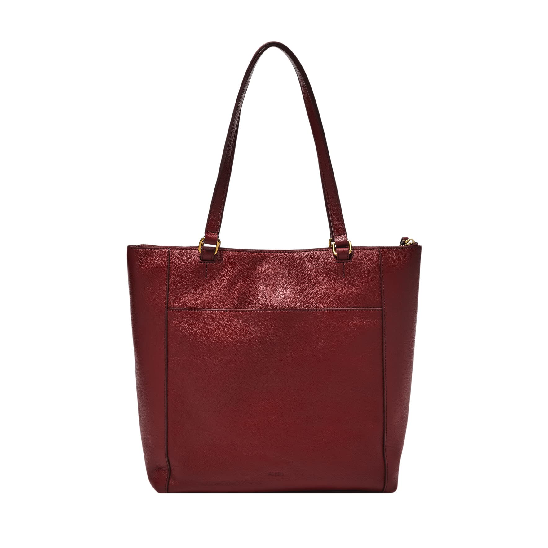 Fossil Women's Tara Leather Shopper Tote Purse Handbag, Red Velvet (Model: ZB1475627)