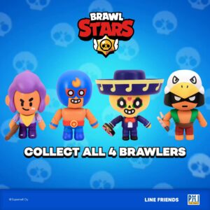 P.M.I. Brawl Stars Action Figures | Two of Four 6.5-Inch-Tall Collectibles | Brawl Stars Toys, Gift for Video Gamer | Poco and Bo | Officially Licensed Toy Figure – Articulated Figures