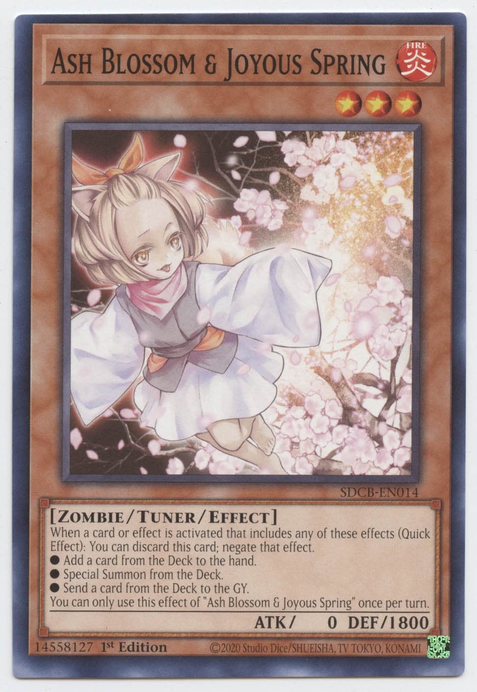 YU-GI-OH! Ash Blossom & Joyous Spring - SDCB-EN014 - Common - 1st Edition