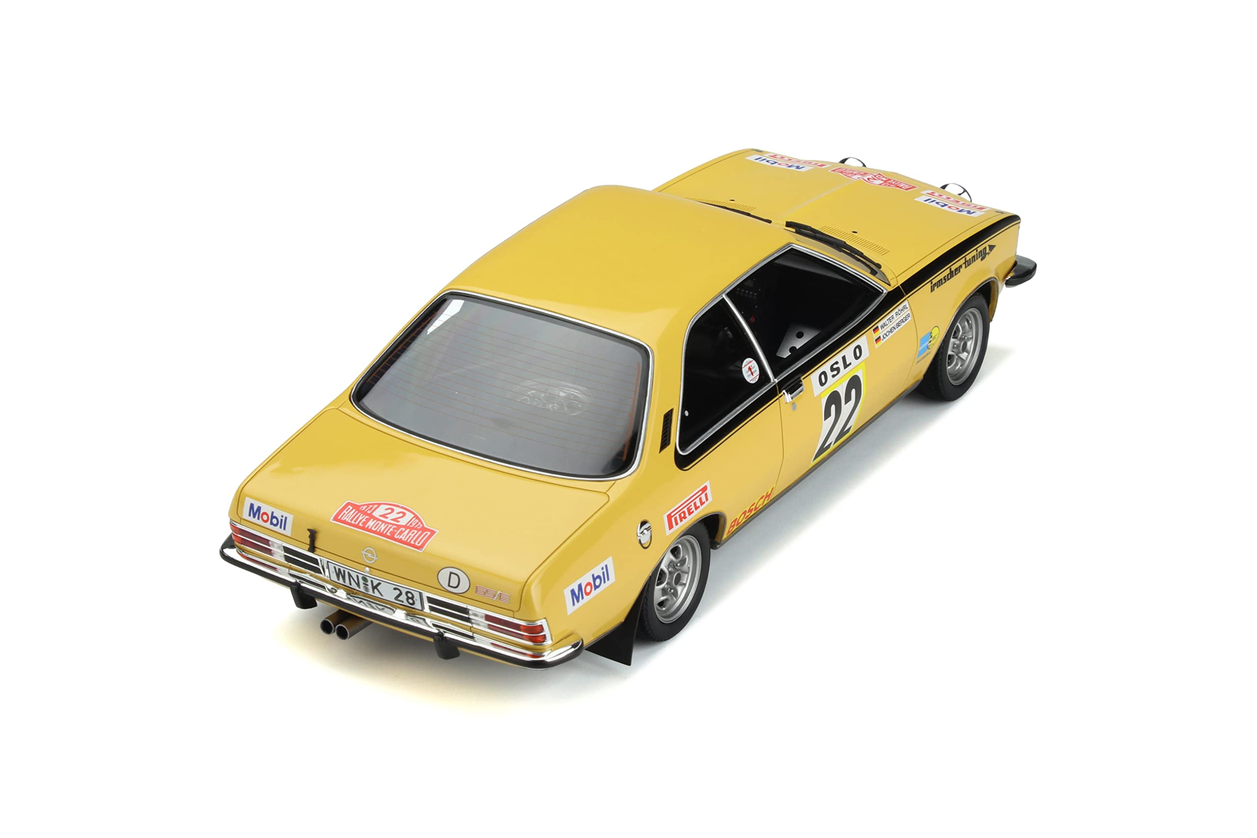 OTTO 1:18 1973 Ope Commodore #22 Rallye Monte-Carlo OT933 [Shipping from Canada]