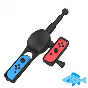 fishing rod for nintendo switch&switch oled, zkkeiie fishing game kit compatible with nintendo switch legendary fishing, the strike championship edition gadgets for family party, fishing gifts for men