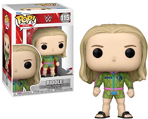 POP WWE: Matt Riddle Funko Vinyl Figure (Bundled with Compatible Box Protector Case), Multicolor, 3.75 inches