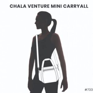 Chala RFID Protected Mini Carryall Nylon Bag with Long Strap/Messenger Bag (Black)